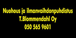 Nuohous ja ilmanvaihdonpuhdistus T.Blommendahl Oy logo